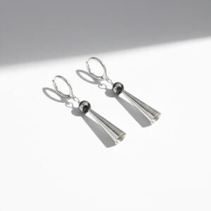 Genieve Yazzie "Killer of the Moon" Dangle Earrings - Solid .925 Sterling Silver